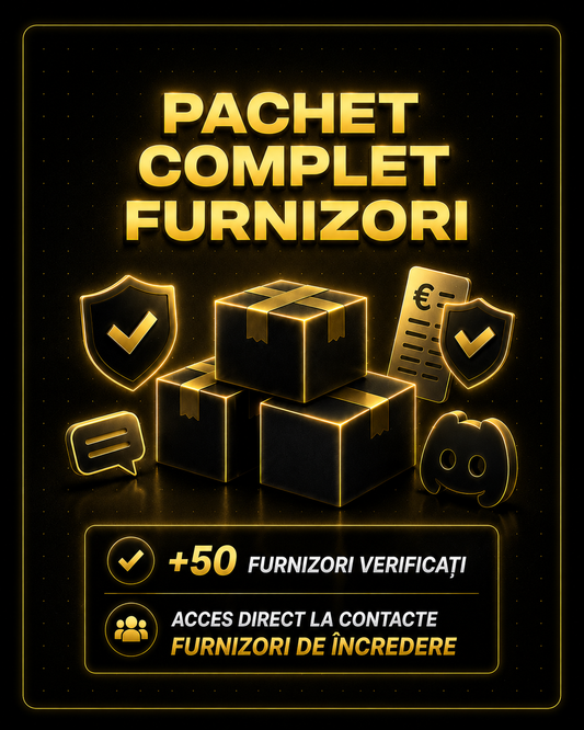 Pachet Complet Furnizori